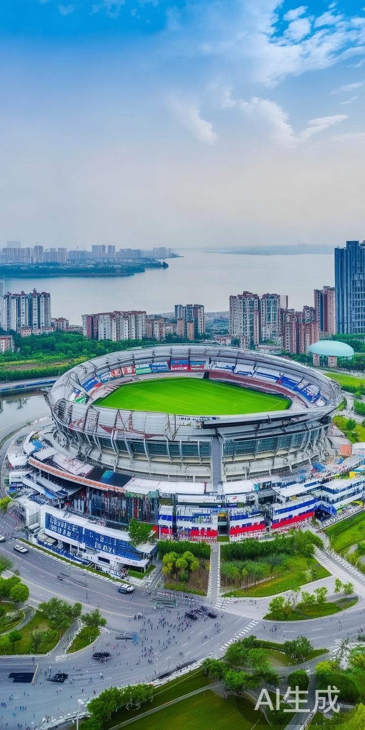 以某市的江南体育足球场为例，经过查阅多方信息发现，